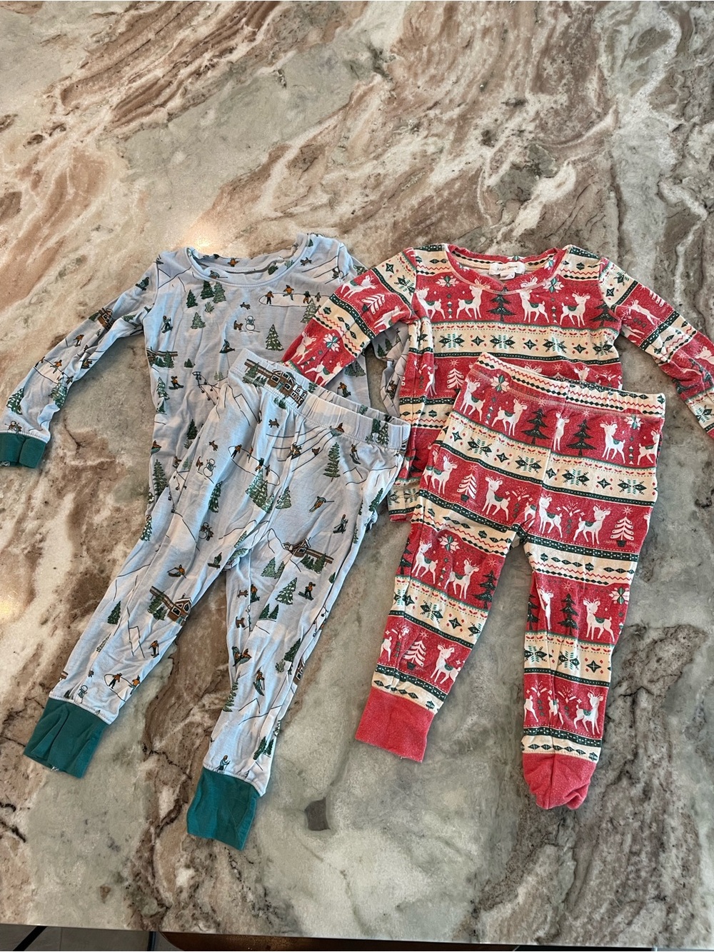 Angel Dear Bamboo Holiday Pajama Bundle Set Boutique Sleeper Set 12 Months
